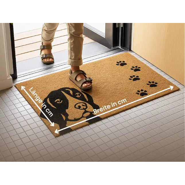 Beispiel für die Vermessung einer maßgefertigten Fußmatte