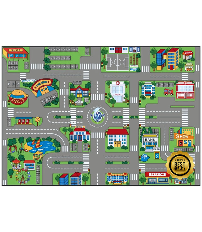 Kinder-Spielteppich Stadt und Strassen