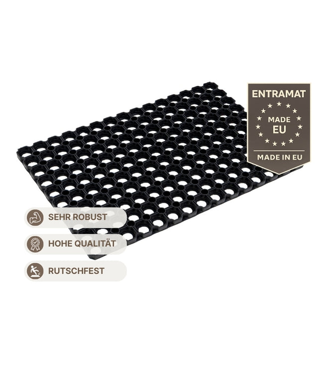 Torano Gummiringmatte – robuste Schmutzfangmatte für Innen und Außen